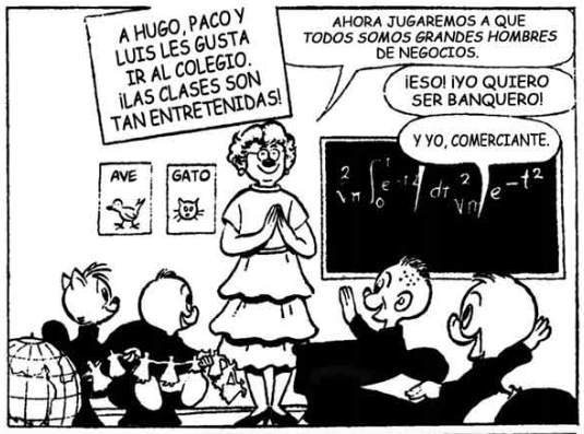 Una de las imágenes usadas por Dorfman y Mattelard para analizar la producción de Disney desde una perspectiva crítica.