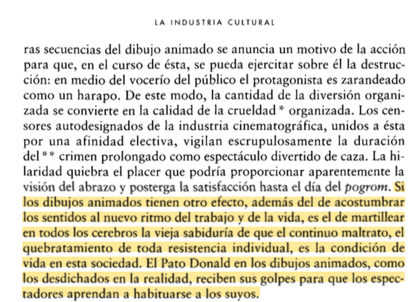 Extracto Dialéctica de la Ilustración (1969)