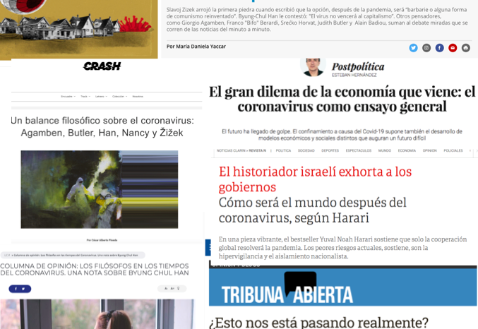 Corona virus. Separados con un fuerte sentimiento colectivo.